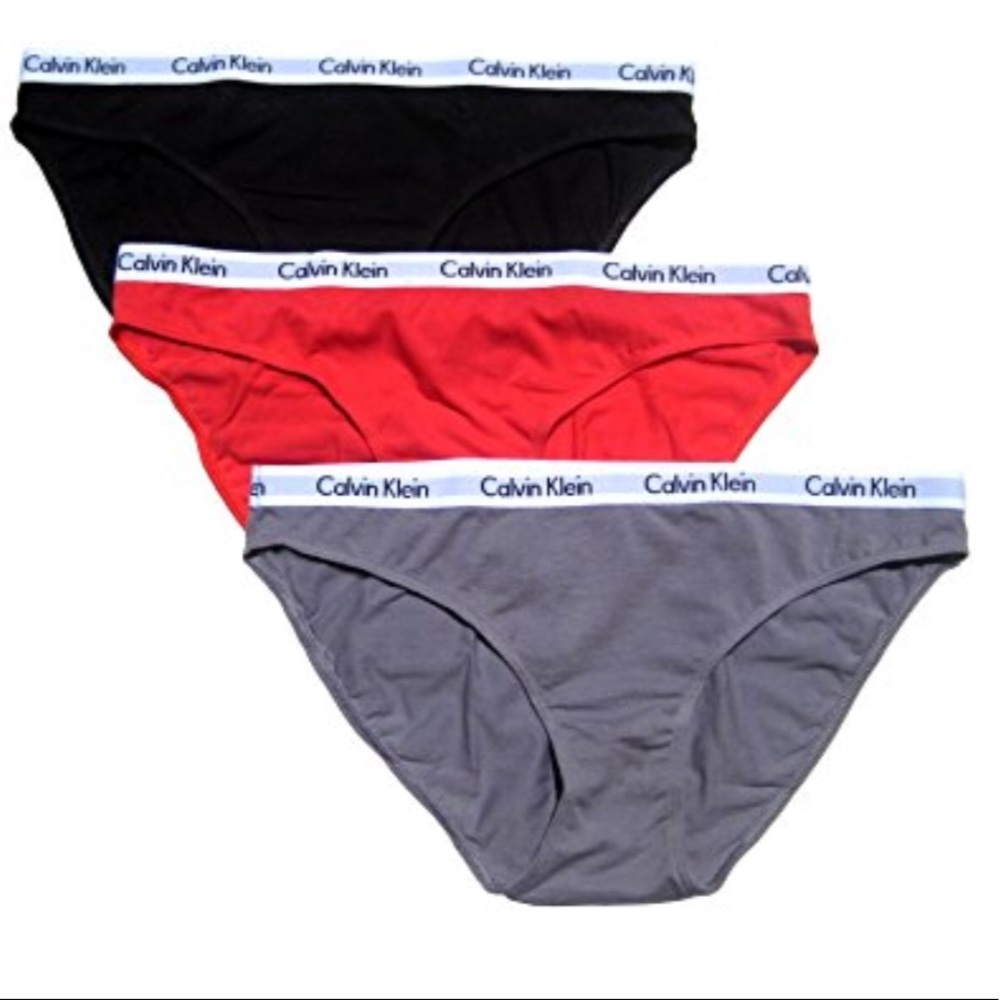🛑 SOLD Calvin Klein 3 Pack Cotton Bikinis
